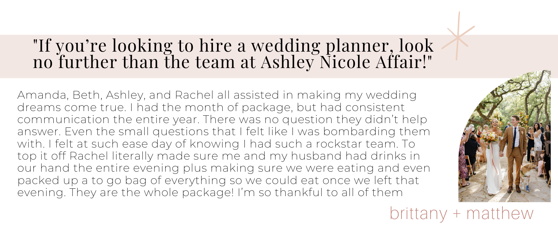 Ashley Nicole Affair - Austin Wedding Planners